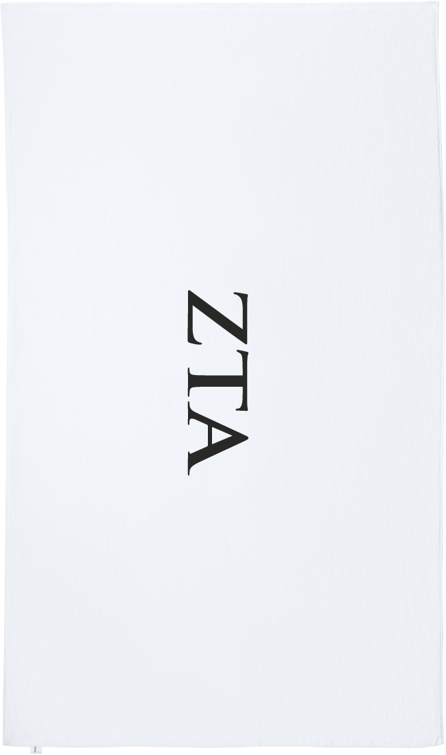 Zeta Tau Alpha Lettered Beach Towels