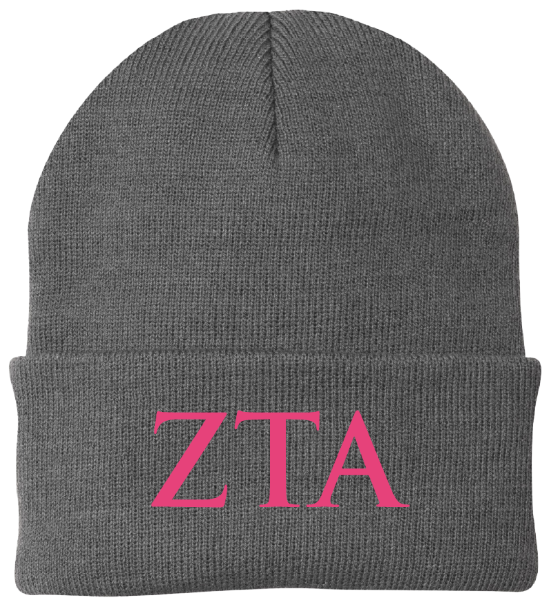 Zeta Tau Alpha Lettered Beanies