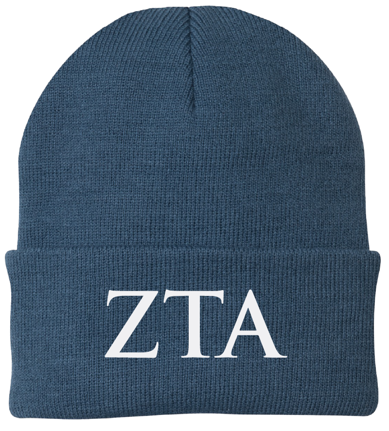 Zeta Tau Alpha Lettered Beanies