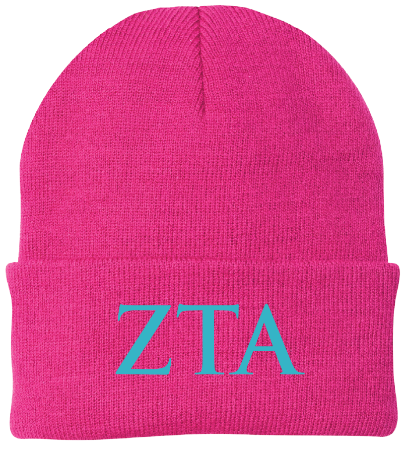 Zeta Tau Alpha Lettered Beanies