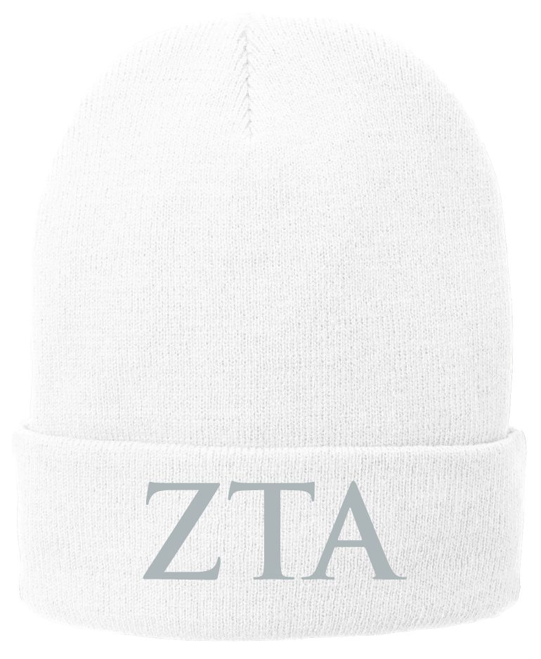 Zeta Tau Alpha Lettered Beanies