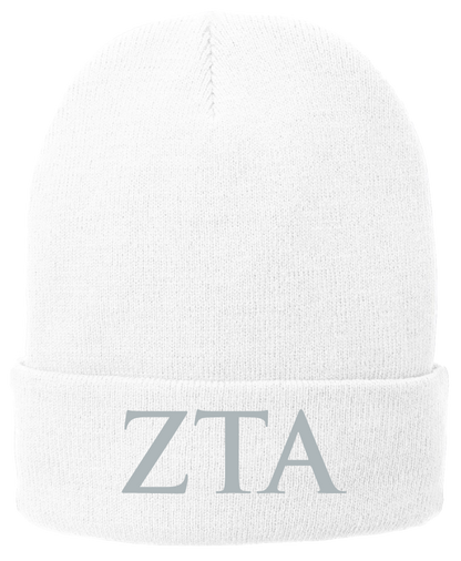 Zeta Tau Alpha Lettered Beanies