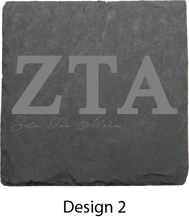 Zeta Tau Alpha Stone Coasters - 4-Pack