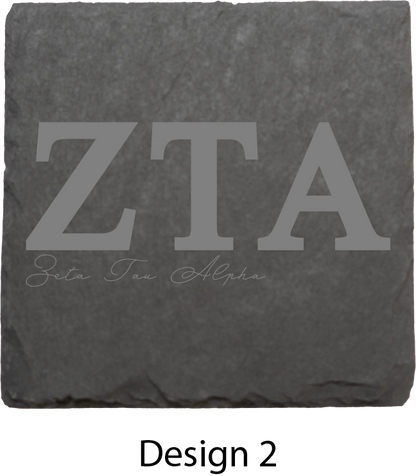 Zeta Tau Alpha Stone Coasters - 4-Pack