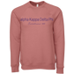 alpha Kappa Delta Phi Embroidered Printed Name Crewneck Sweatshirts