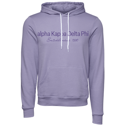 alpha Kappa Delta Phi Embroidered Printed Name Hooded Sweatshirts