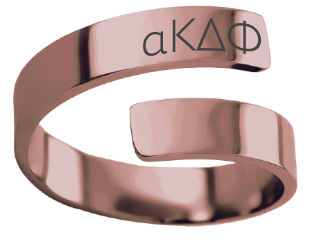 alpha Kappa Delta Phi Lettered Rings