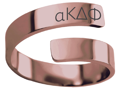 alpha Kappa Delta Phi Lettered Rings
