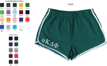 alpha Kappa Delta Phi Lettered Women's Shorts
