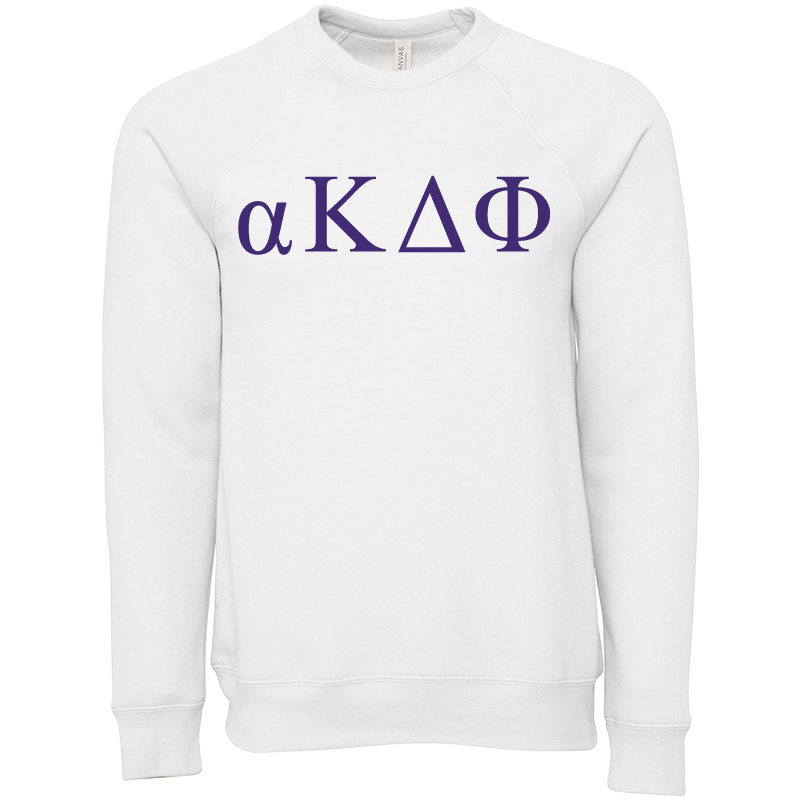 alpha Kappa Delta Phi Lettered Crewneck Sweatshirts
