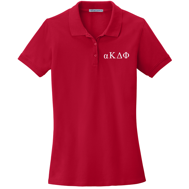 alpha Kappa Delta Phi Ladies' Embroidered Polo Shirt