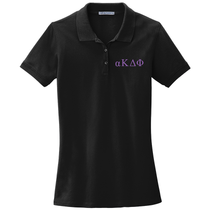 alpha Kappa Delta Phi Ladies' Embroidered Polo Shirt