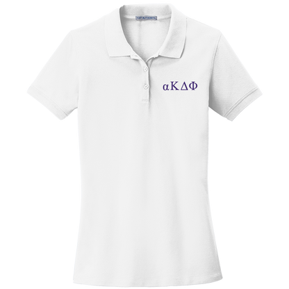 alpha Kappa Delta Phi Ladies' Embroidered Polo Shirt