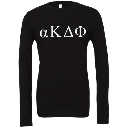 alpha Kappa Delta Phi Lettered Long Sleeve T-Shirts