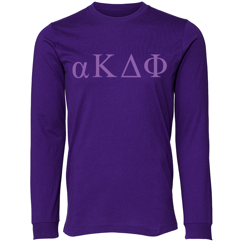 alpha Kappa Delta Phi Lettered Long Sleeve T-Shirts