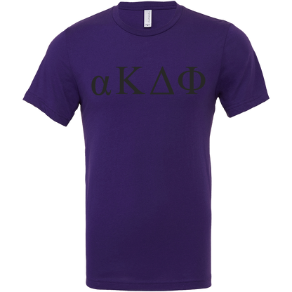 alpha Kappa Delta Phi Lettered Short Sleeve T-Shirts