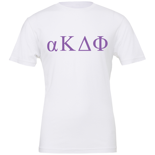 alpha Kappa Delta Phi Lettered Short Sleeve T-Shirts