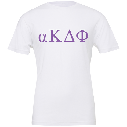 alpha Kappa Delta Phi Lettered Short Sleeve T-Shirts