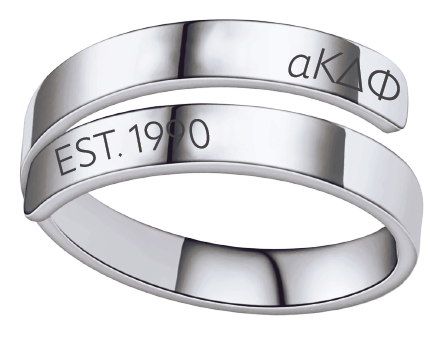 alpha Kappa Delta Phi Year and Letters Rings