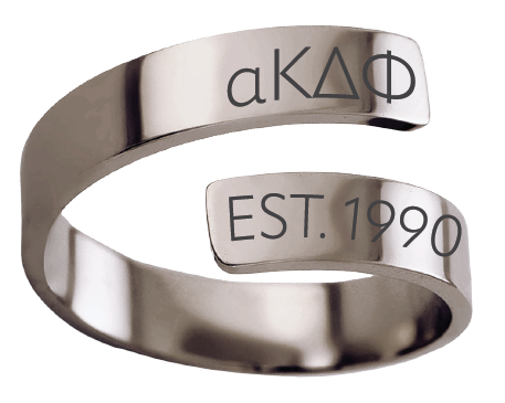 alpha Kappa Delta Phi Year and Letters Rings