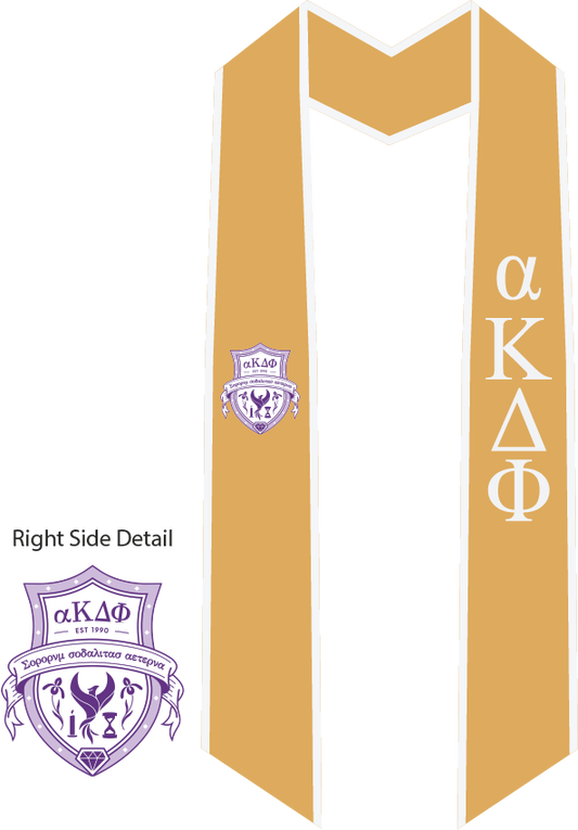 alpha Kappa Delta Phi Graduation Stoles