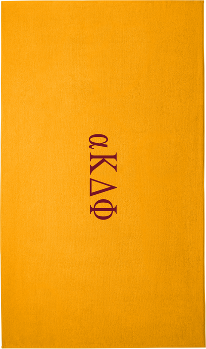 alpha Kappa Delta Phi Lettered Beach Towels