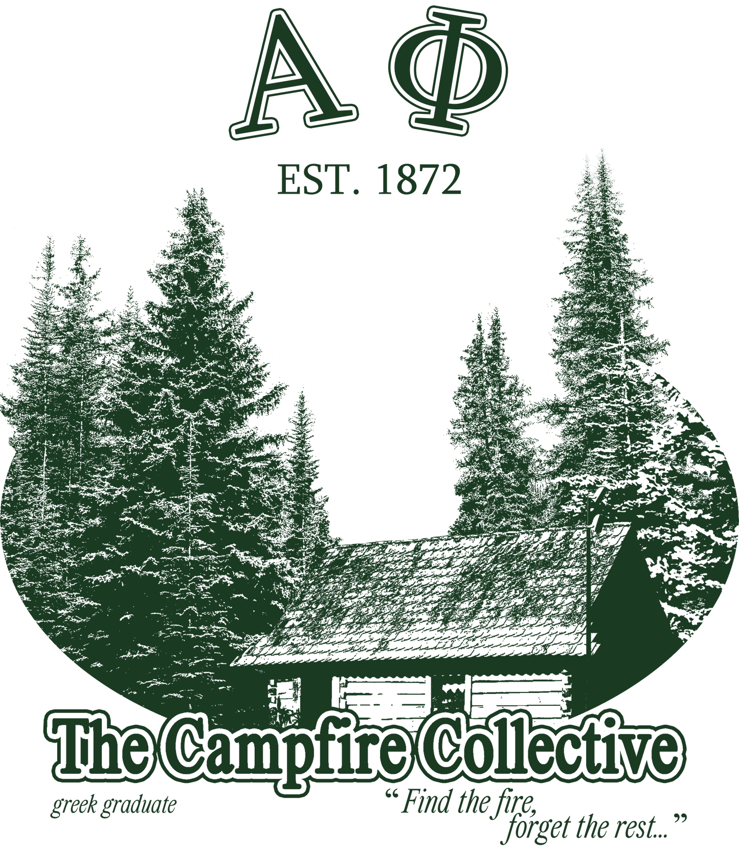 Alpha Phi Forest Graphic T-Shirt