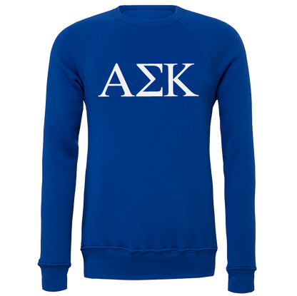 Alpha Sigma Kappa Lettered Crewneck Sweatshirts