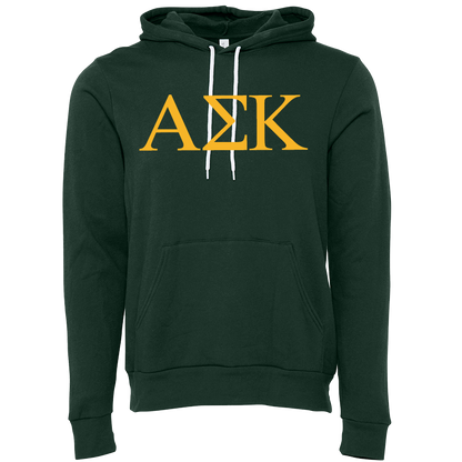 Alpha Sigma Kappa Lettered Hooded Sweatshirts