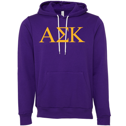 Alpha Sigma Kappa Lettered Hooded Sweatshirts