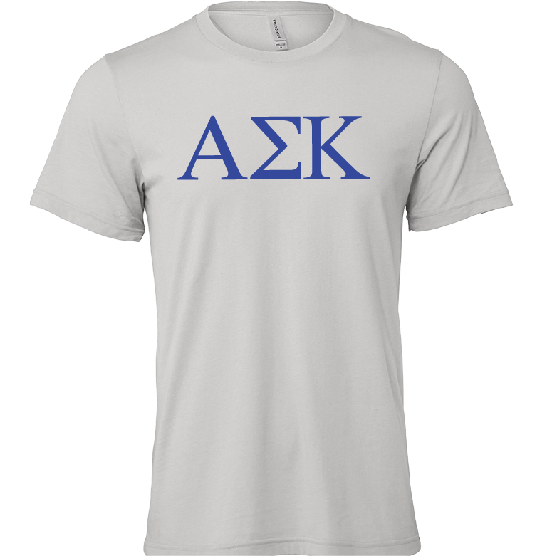 Alpha Sigma Kappa Lettered Short Sleeve T-Shirts