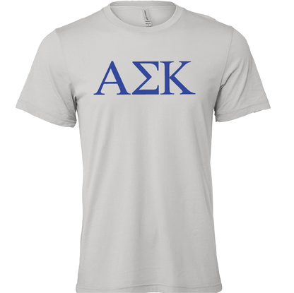 Alpha Sigma Kappa Lettered Short Sleeve T-Shirts