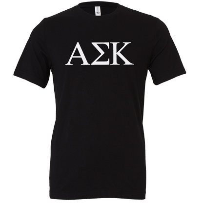 Alpha Sigma Kappa Lettered Short Sleeve T-Shirts