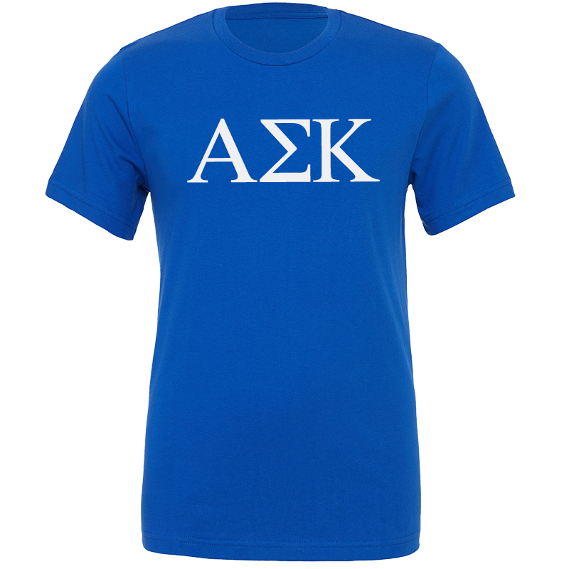 Alpha Sigma Kappa Lettered Short Sleeve T-Shirts