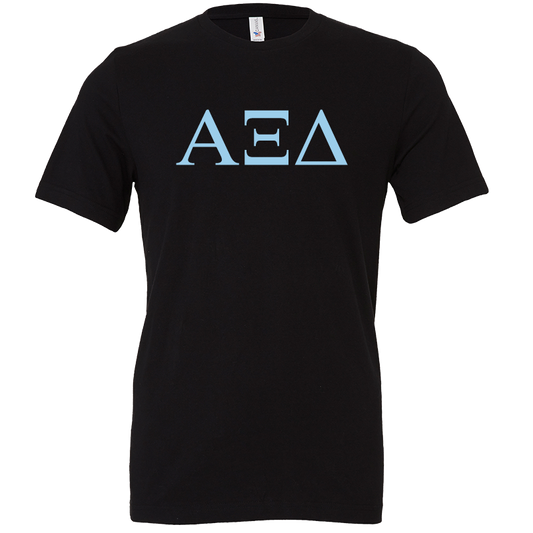 Alpha Xi Delta Lettered Short Sleeve T-Shirts