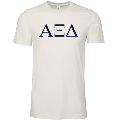 Alpha Xi Delta Lettered Short Sleeve T-Shirts