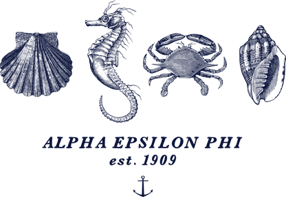 Alpha Epsilon Phi Nautical Graphic Crewnecks