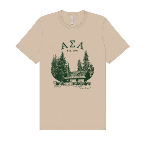 Alpha Sigma Alpha Forest Graphic T-Shirt