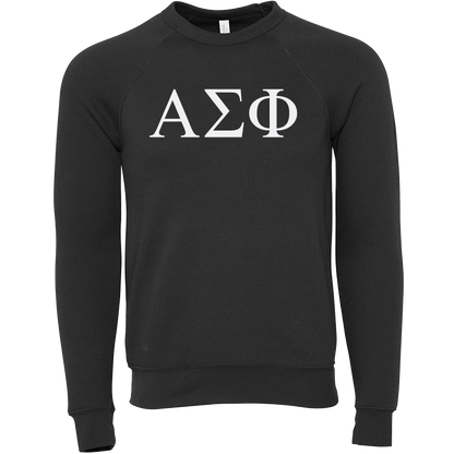 Alpha Sigma Phi Lettered Crewneck Sweatshirts