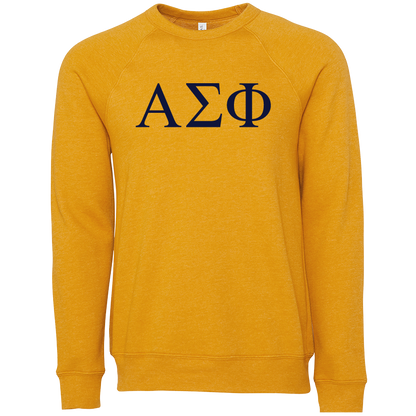 Alpha Sigma Phi Lettered Crewneck Sweatshirts