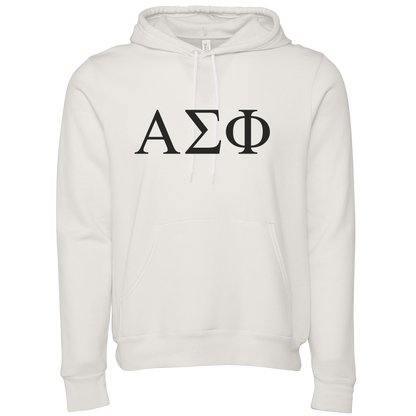 Alpha Sigma Phi Lettered Hooded Sweatshirts