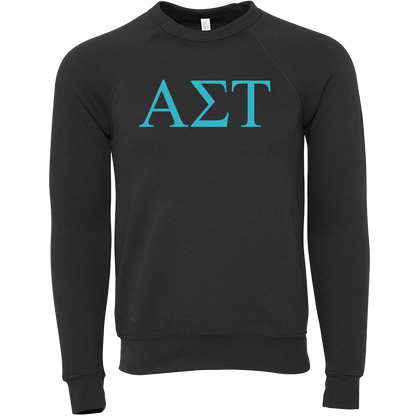 Alpha Sigma Tau Lettered Crewneck Sweatshirts