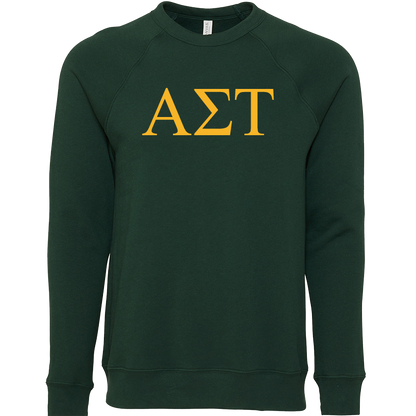 Alpha Sigma Tau Lettered Crewneck Sweatshirts