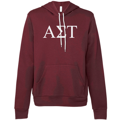 Alpha Sigma Tau Lettered Hooded Sweatshirts