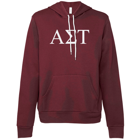 Alpha Sigma Tau Lettered Hooded Sweatshirts