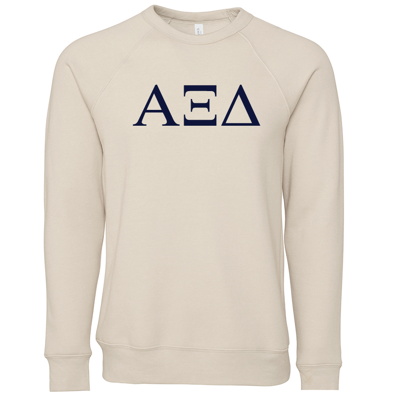 Alpha Xi Delta Lettered Crewneck Sweatshirts