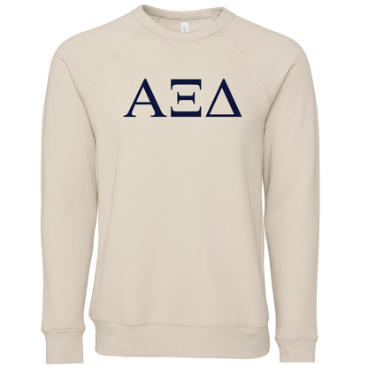 Alpha Xi Delta Lettered Crewneck Sweatshirts