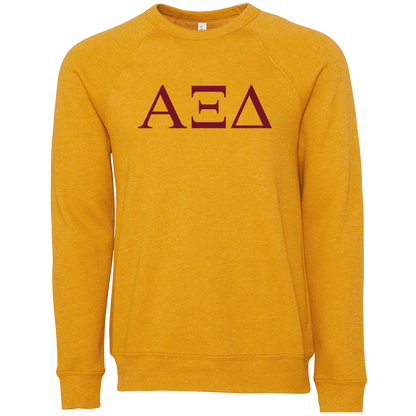 Alpha Xi Delta Lettered Crewneck Sweatshirts