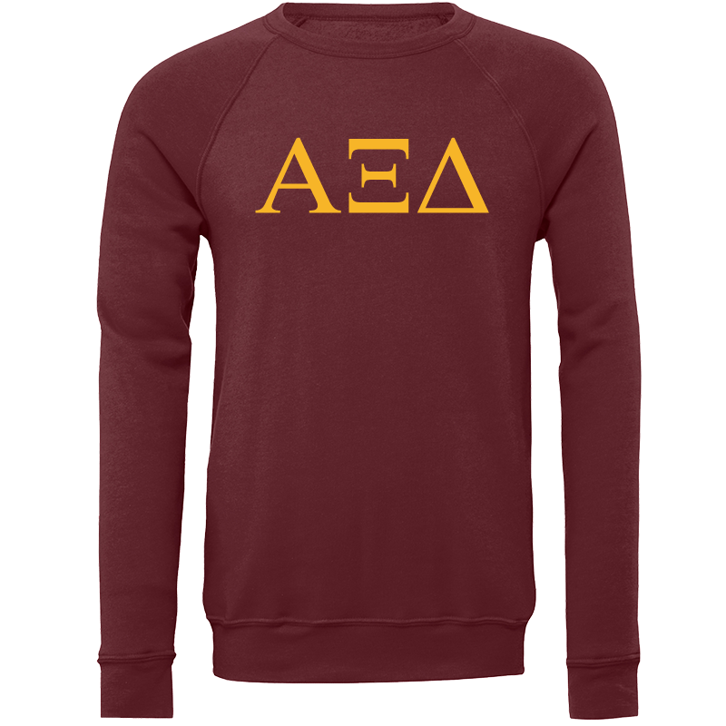 Alpha Xi Delta Lettered Crewneck Sweatshirts