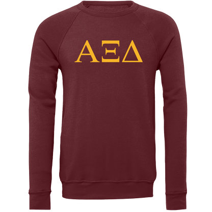 Alpha Xi Delta Lettered Crewneck Sweatshirts